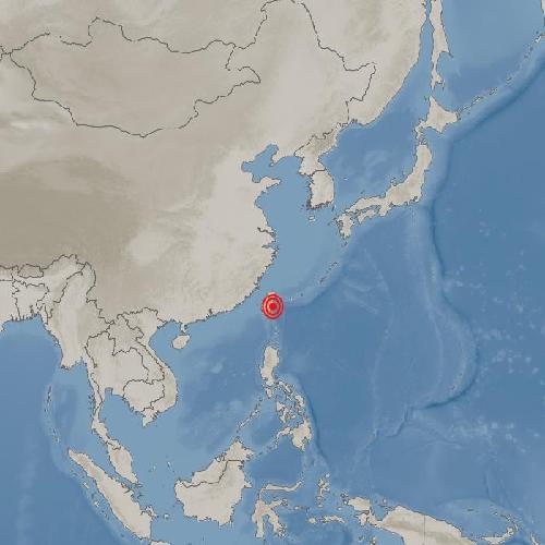 대만 화롄 남쪽서 규모 6.7 지진 발생 기상청 제공