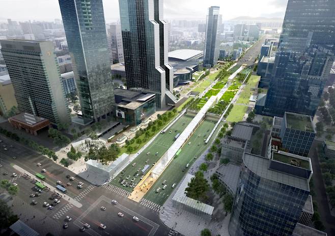 영동대로 복합개발사업 조감도. 강남구 제공