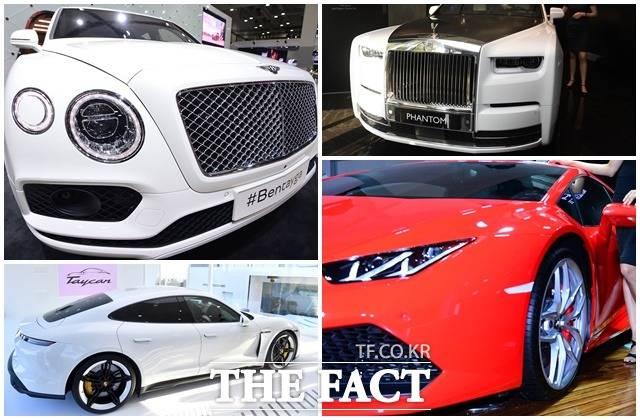 지난해 평균 판매 가격 4억 원대 이상인 초고가 수입차 브랜드 판매 대수가 역대 최대인 1542대를 기록했다. 이 가운데 85%가 법인·사업자가 구매한 것으로 나타났다. /더팩트 DB
