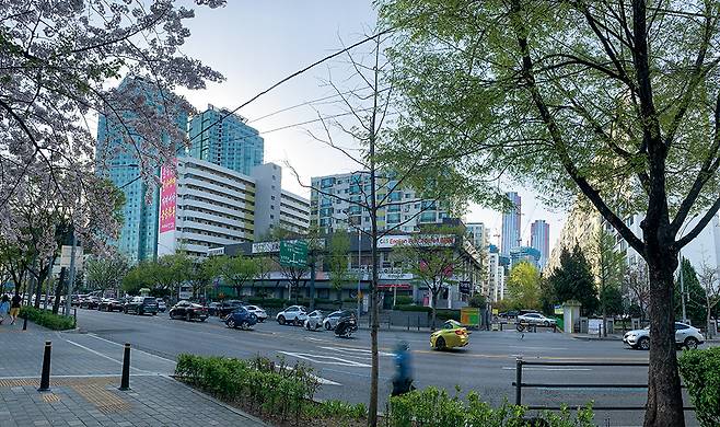 여의도 아파트들은 노후도가 심하지만 재건축 기대감으로 호가는 천정부지로 뛰고 있다. 사진은 지난 10일 한양아파트의 모습. /노유선 기자.