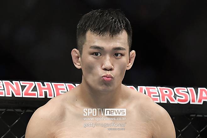 ▲ 정다운은 아시아 최초 UFC 라이트헤비급 랭킹 진입을 눈앞에 두고 있다.