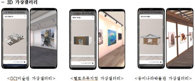 3D 가상갤러리 모습 [서울시 제공. 재판매 및 DB 금지]