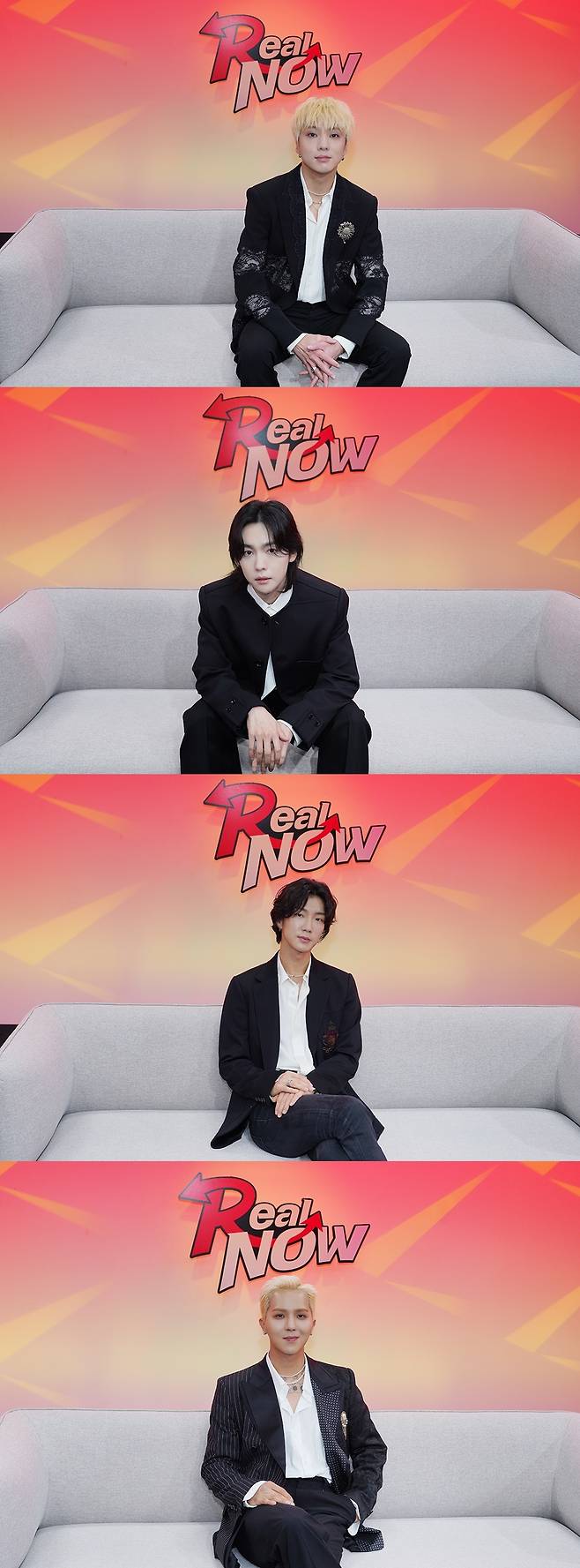 위부터 강승윤, 김진우, 이승훈, 송민호