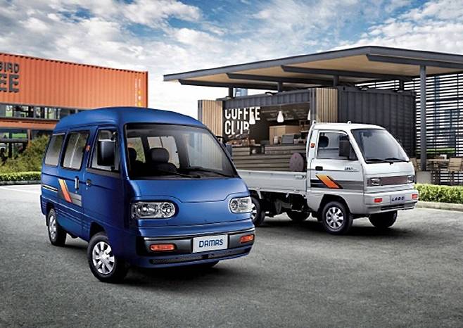 다마스(왼쪽)와 라보. [사진 제공= 한국지엠]