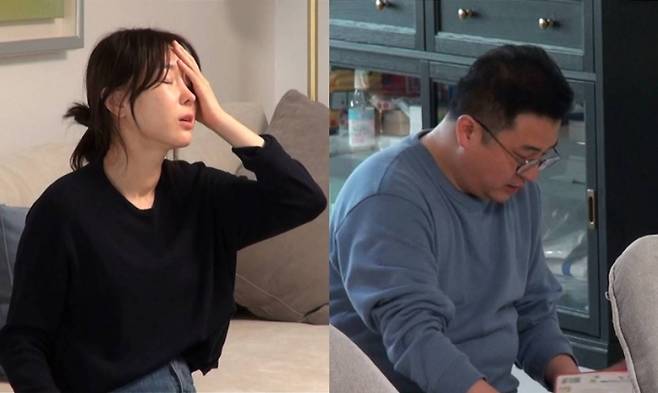 방송에 출연해 갈등을 겪고 있는 이지혜(왼쪽)와 문재완의 모습. /사진=SBS 제공