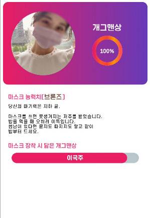 ‘마기력 테스트’ 분석 결과 예시