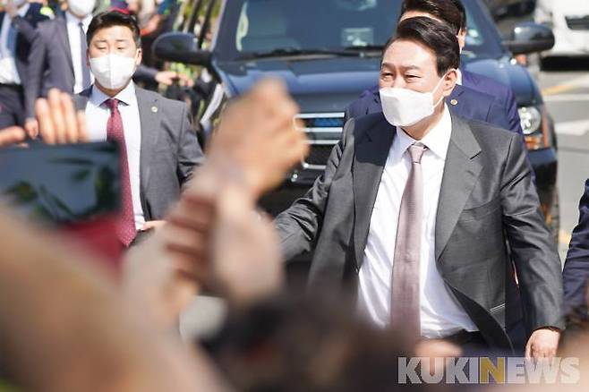 윤석열 대통령 당선인.&nbsp; &nbsp;사진=임형택 기자