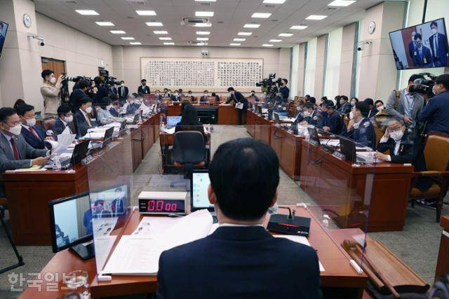 9일 국회 법제사법위원회 전체회의에서 한동훈 법무부 장관 후보자의 인사청문회가 열리고 있다. 오대근 기자