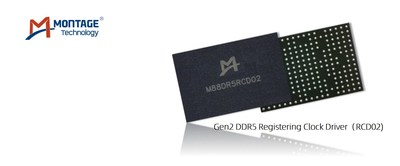 Montage Technology의 Gen2 DDR5 Registering Clock Driver (RCD02) (PRNewsfoto/Montage Technology)