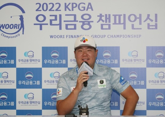 10일 기자회견하는 임성재
[KPGA 제공]