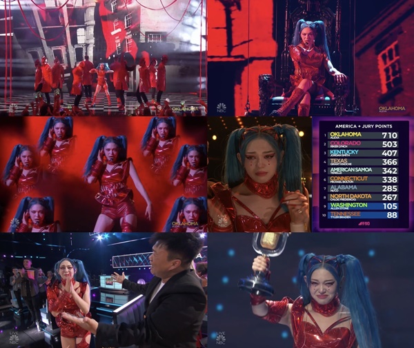 사진=NBC 아메리칸 송 콘테스트(American Song Contest) 방송 화면