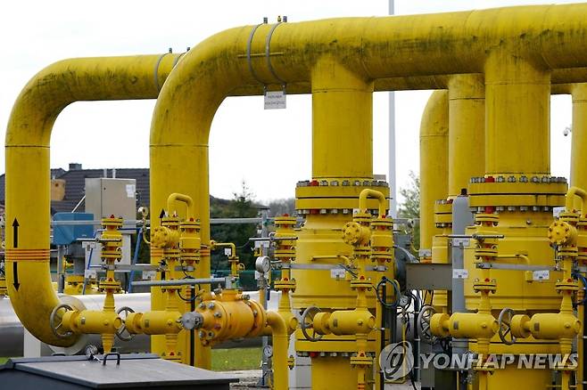 러시아산 가스 공급 가스관 [AFP 연합뉴스 자료사진. 재판매 및 DB 금지]