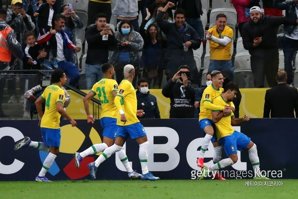 브라질 축구 대표팀. 사진=게티이미지코리아.