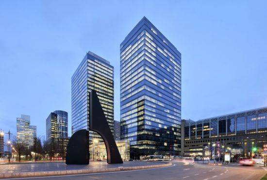 벨기에 브뤼셀에 위치한 노스갤럭시타워 전경. 사진 제공=KB자산운용