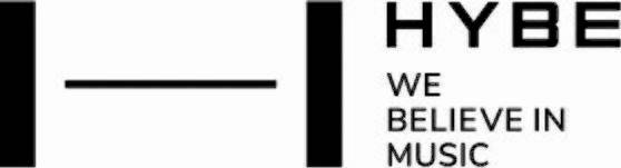 하이브 심볼과 기업 미션. 로고는 오선보를 표현한 것이다. [하이브 홈페이지]