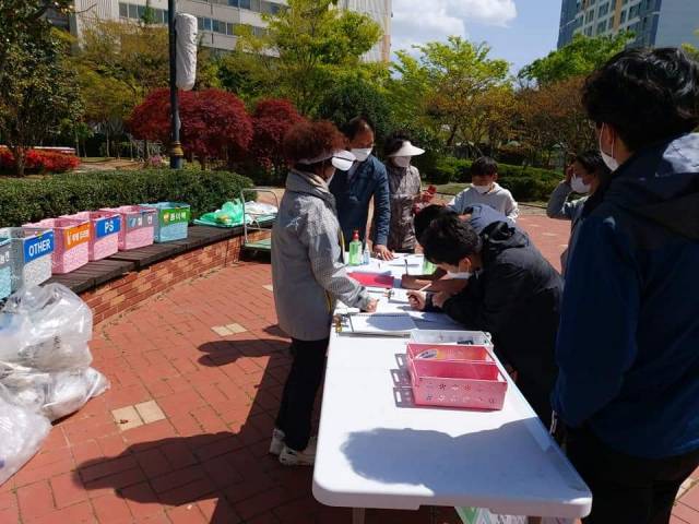 ▲재활용 유가보상제 현장행사ⓒ해남군청