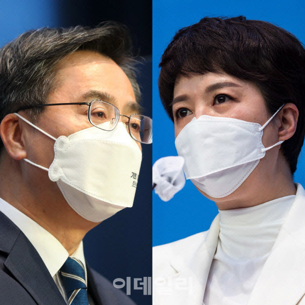6·1 지방선거 경기지사 김동연(왼쪽) 더불어민주당 후보와 김은혜 국민의힘 후보.