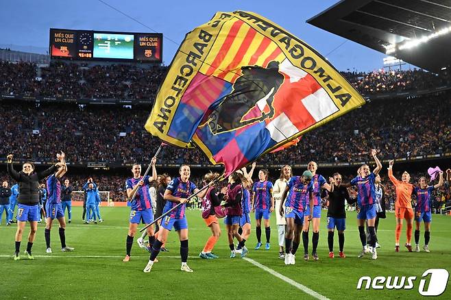 바르셀로나 페메니 선수들 © AFP=뉴스1