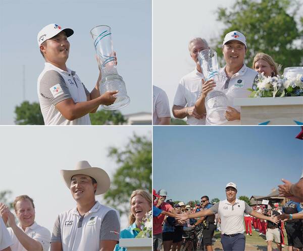 2022년 미국프로골프(PGA) 투어 AT&T 바이런 넬슨 대회 타이틀 방어에 성공한 이경훈 프로. 사진출처=PGA투어가 제공한 영상 캡처