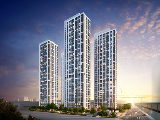 e편한세상 시티 항동 마리나 투시도 [사진 = DL이앤씨]