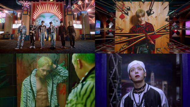 그룹 원어스가 17일 오후 6시 주요 음원 사이트를 통해 미니 7집 '트릭스터(TRICKSTER)'를 발매하고 타이틀 곡 '덤벼(Bring it on)' 뮤직비디오를 함께 공개했다. RBW 제공