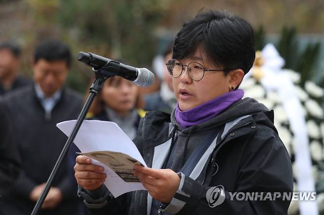 임종린 화섬식품노조 파리바게뜨지회 지회장. 연합뉴스