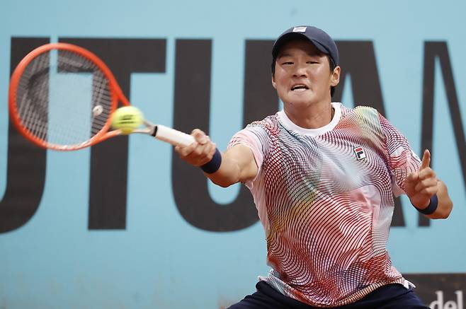 한국 테니스 간판 권순우가 ATP 투어 리옹오픈 단식 16강에서 탈락했다 [EPA=연합뉴스]