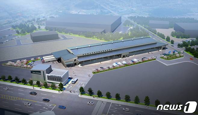 군산중소유통공동도매물류센터 조감도.© 뉴스1