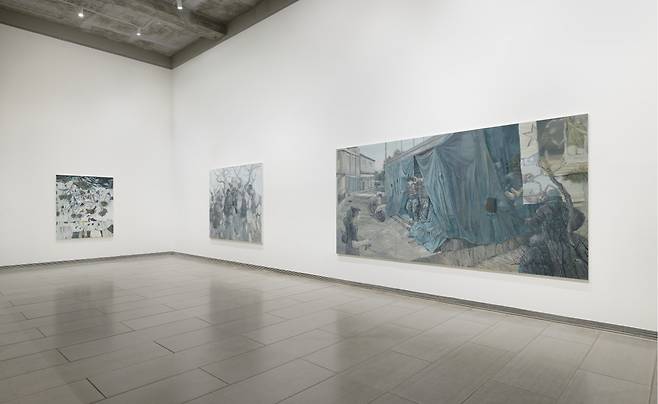 김정인 작가의 '파편기록'전 전시회 전경. [성곡미술관 제공]