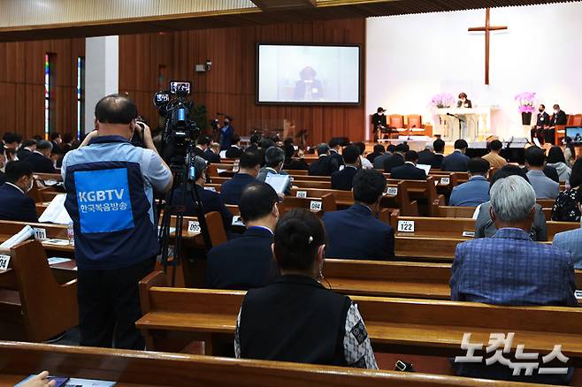 광주기독교교회협의회와 전남기독교교회협의회가 18일 광주 한빛교회에서 5.18 광주민주화운동 42주년 기념예배를 드렸다. 사진은 지난해 5.18 기념예배 모습. (사진 = 광주 한빛교회 홈페이지)