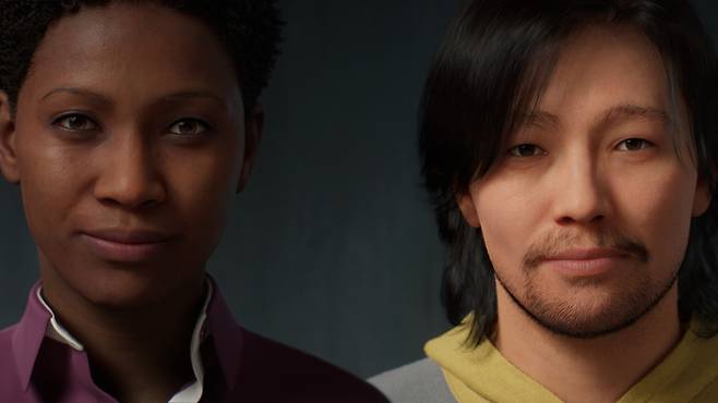 에픽게임즈의 메타휴먼 크리에이터로 만들어 낸 가상인간 [에픽게임즈 제공. 재판매 및 DB 금지]