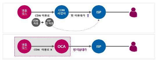 SK브로드밴드가 해석한 넷플릭스 오픈커넥트 구조도. SK브로드밴드 제공