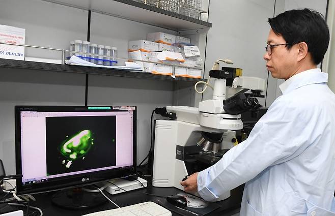 에스크랩스 연구진의 연구모습.[에스크랩스 제공]