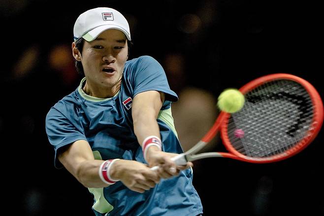 한국 테니스 간판 권순우가 오는 22일 시즌 두 번째 메이저대회인 프랑스오픈을 앞두고 있다 [AFP=연합뉴스]