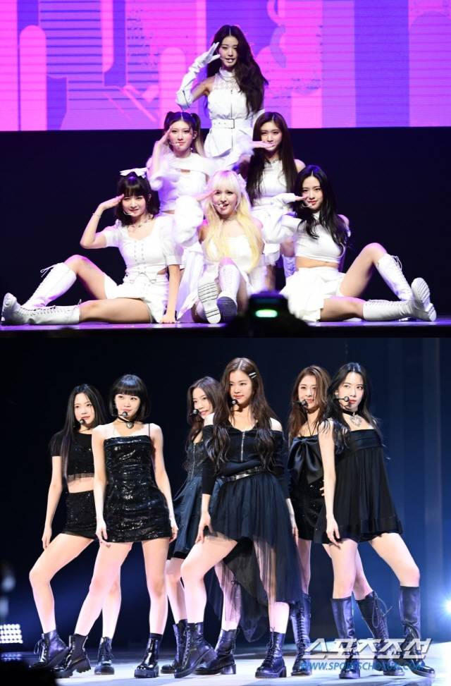 아이브(위), 르세라핌. 스포츠조선DB