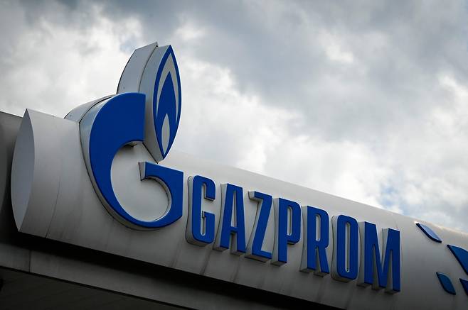 러시아 국영가스업체 '가스프롬' 로고. /AFP 연합뉴스