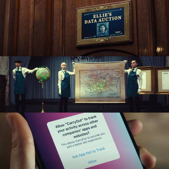 애플의 개인정보보호 광고 캡쳐