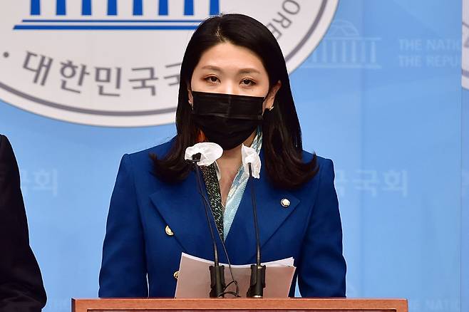 더불어민주당 신현영 선대위 대변인 - 국회사진기자단