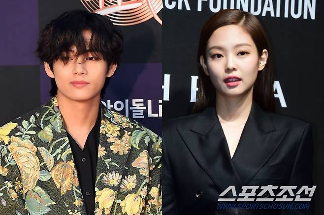뷔(왼쪽),, 제니. 스포츠조선DB