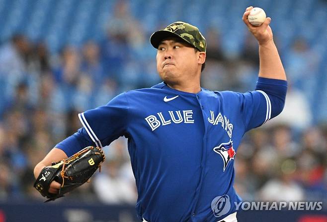 토론토 블루제이스 왼손 선발 류현진 [USA투데이스포츠/로이터=연합뉴스 자료사진]