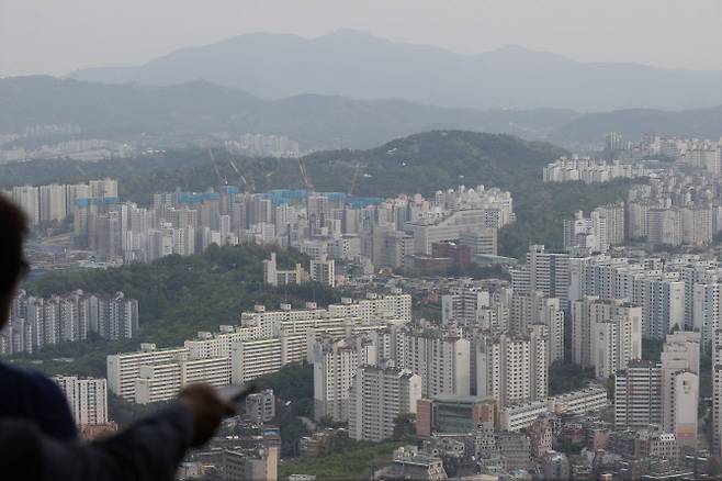 서울 여의도 63스퀘어에서 본 서울 아파트(사진=연합뉴스)