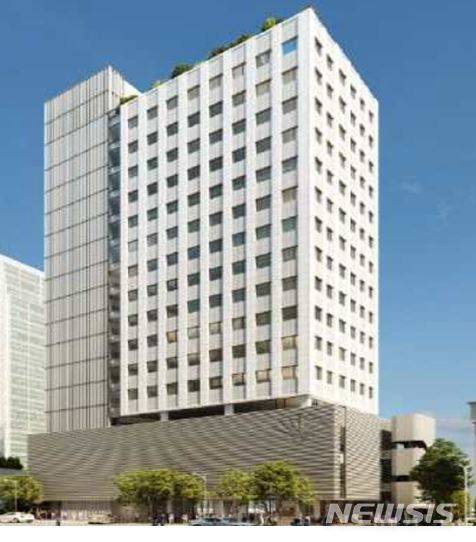 [서울=뉴시스] 동화약품 신사옥 조감도.