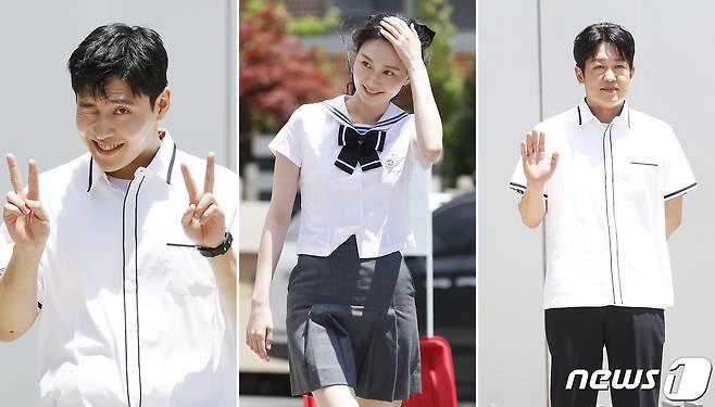 배우 강하늘(왼쪽부터), 이유영, 허성태가 '아형고교'에 출격했다. © News1 권현진 기자