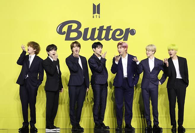 아이돌 그룹 방탄소년단(BTS) 뷔(왼쪽부터), 슈가, 진, 정국, RM, 지민, 제이홉./뉴스1