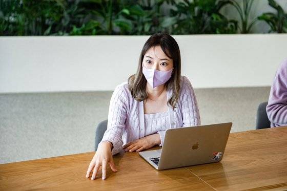 우아한행제들 기업브랜딩팀의 손혜진 팀장 ⓒ최지훈