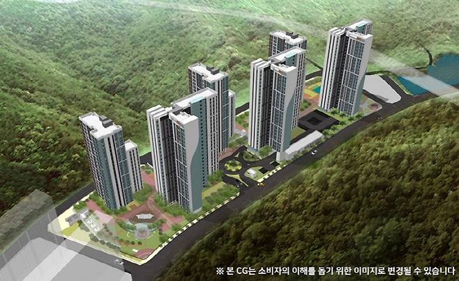 포항북구 우현동에 예정된 아파트 조감도 [사진 = 코리아신탁]