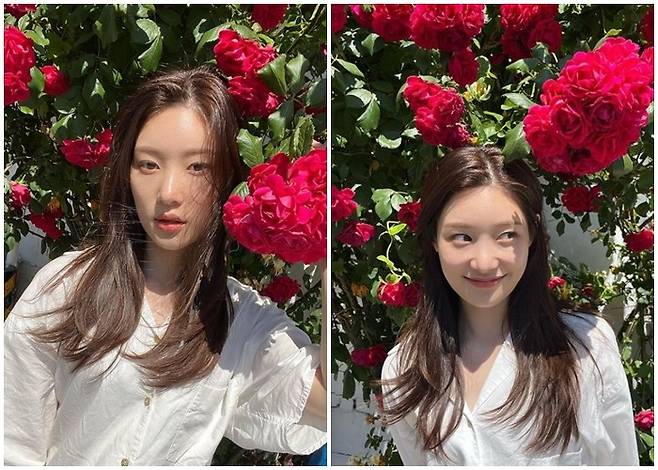 Singer and actor Jung Chae-yeon has emanated a flower beauty.On the afternoon of the 26th, Jung Chae-yeon posted several photos on his instagram.Jung Chae-yeon is smiling at the flower, and the innocent beauty that feels lovely just by looking at it was admiring.He laughed with a humorous expression to swallow flowers with his mouth.On the other hand, Jung Chae-yeon appears in MBCs new drama Golden Suzer.