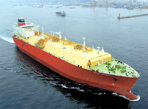 현대중공업이 건조해 영국 에너지 회사 BP에 인도한 LNG선‘브리티시 에머럴드호’. /현대중공업 제공