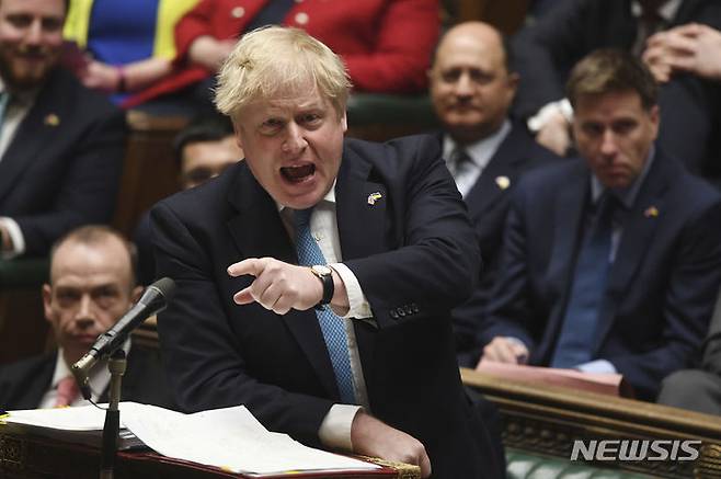 [런던=AP/뉴시스] 보리스 존슨 영국 총리. 2022.03.24.