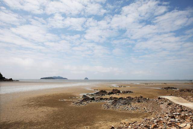 하루 2회 광활하게 펼쳐지는 풀등. 송이도에서는 맛등이라 부른다. ⓒ박준규